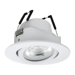 Faretti Da Incasso-Eglo Faretto da incasso 220-240v smart led rgb 2700k a 6500k dimmerabile controllo con app bianco saliceto