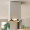 Faretti Da Soffitto-Selezionato da Mazzolaluce Faretto da soffitto bianco nero gesso e alluminio