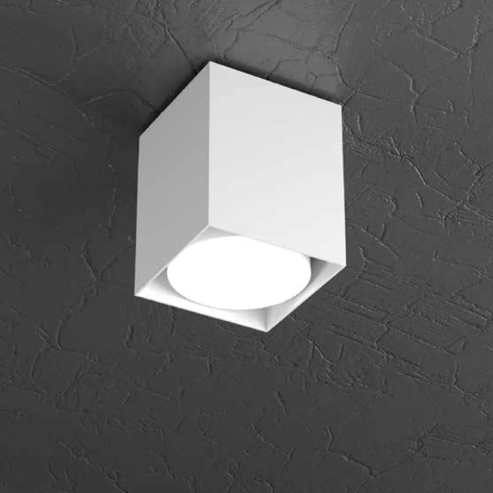 Faretti Da Soffitto-Top Light Faretto da soffitto bianco plate