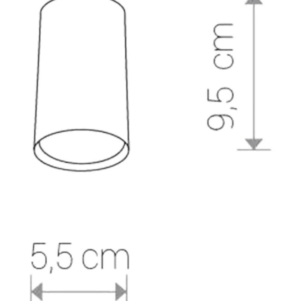 Faretti Da Soffitto-Selezionato da Mazzolaluce Faretto da soffitto cilindro colore grafite