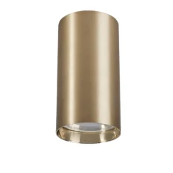 Faretti Da Soffitto-Selezionato da Mazzolaluce Faretto da soffitto cilindro oro satinato
