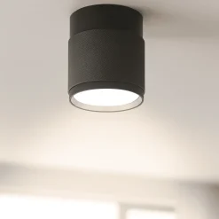 Faretti Da Soffitto-Selezionato da Mazzolaluce Faretto da soffitto cilindro antracite vivida enigma h11cm