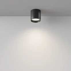 Faretti Da Soffitto-Maytoni Faretto da soffitto cilindro nero polar