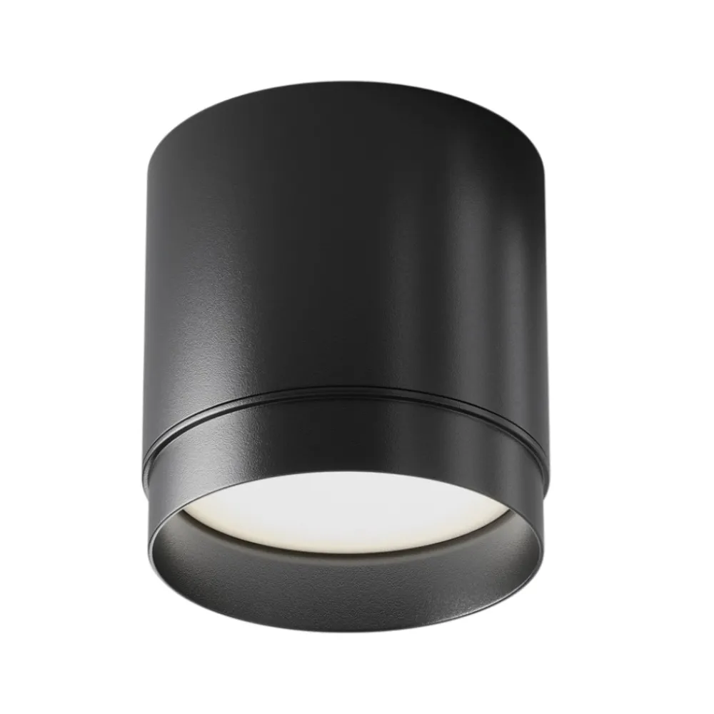 Faretti Da Soffitto-Maytoni Faretto da soffitto cilindro nero polar