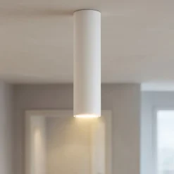 Faretti Da Soffitto-Linea Light Faretto da soffitto cilindro bianco birba h30 cm