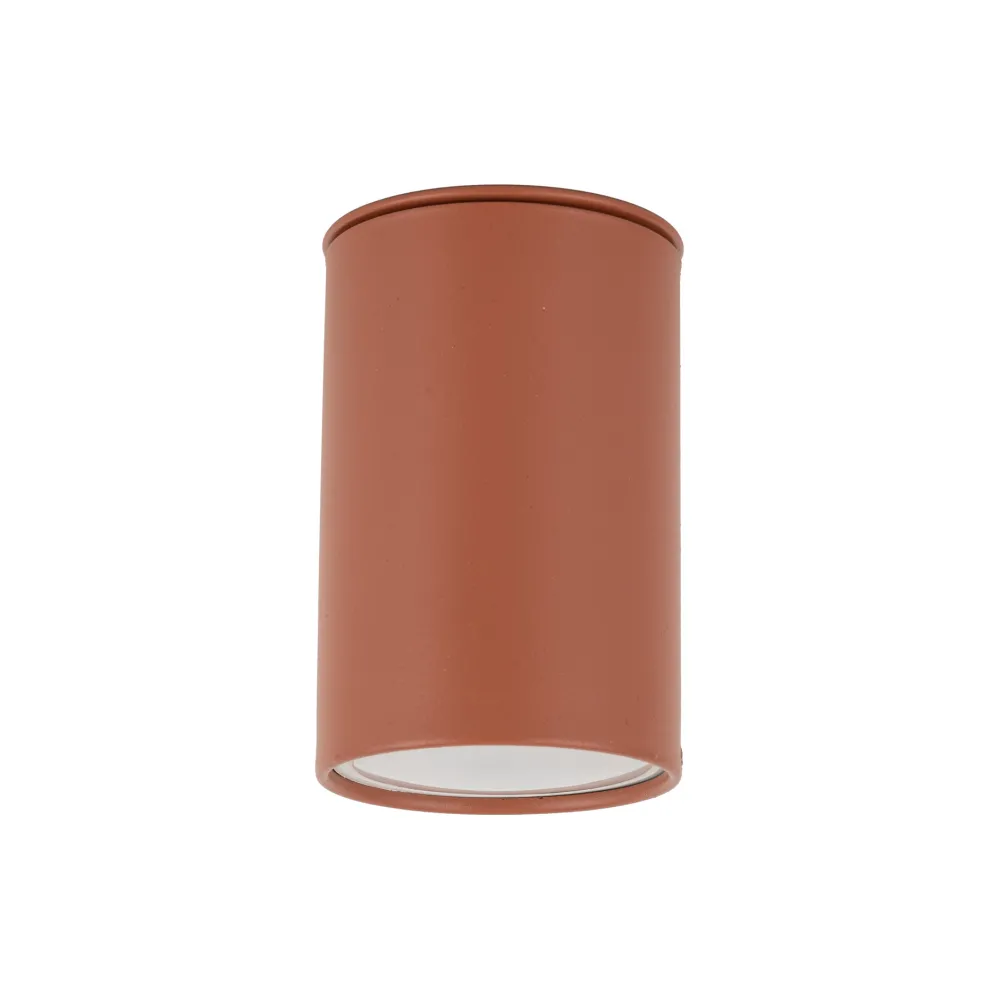 Faretti Da Soffitto-Selezionato da Mazzolaluce Faretto da soffitto cilindro colore mattone