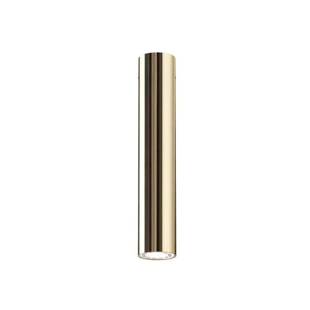 Faretti Da Soffitto-Linea Light Faretto da soffitto cilindro oro h30cm