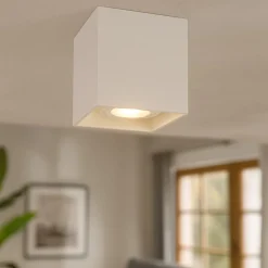 Faretti Da Soffitto-Selezionato da Mazzolaluce Faretto da soffitto di metallo bianco quadrato