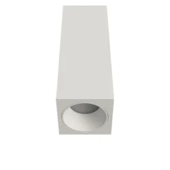 Faretti Da Soffitto-Selezionato da Mazzolaluce Faretto da soffitto in gesso alluminio bianco quadrato