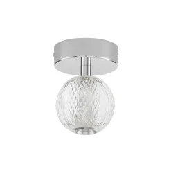 Faretti Da Soffitto-Selezionato da Mazzolaluce Faretto da soffitto led 3200k cromo vetro decorato