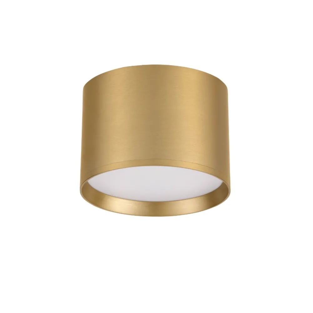 Faretti Da Soffitto-Selezionato da Mazzolaluce Faretto da soffitto led 17w 3000k cilindro oro