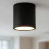 Faretti Da Soffitto-Selezionato da Mazzolaluce Faretto da soffitto led 7w 3000k cilindro nero
