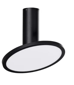 Faretti Da Soffitto-Selezionato da Mazzolaluce Faretto da soffitto led 18w 3000k 1600 lumen orientabile nero
