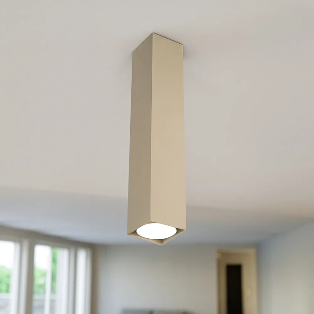 Faretti Da Soffitto-Top Light Faretto da soffitto metallo sabbia toplight plate