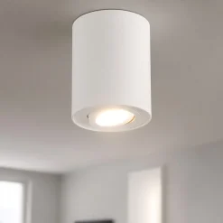 Faretti Da Soffitto-Selezionato da Mazzolaluce Faretto da soffitto moderno luce led orientabile bianco