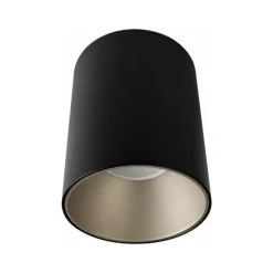 Faretti Da Soffitto-Selezionato da Mazzolaluce Faretto da soffitto nero argento cilindro