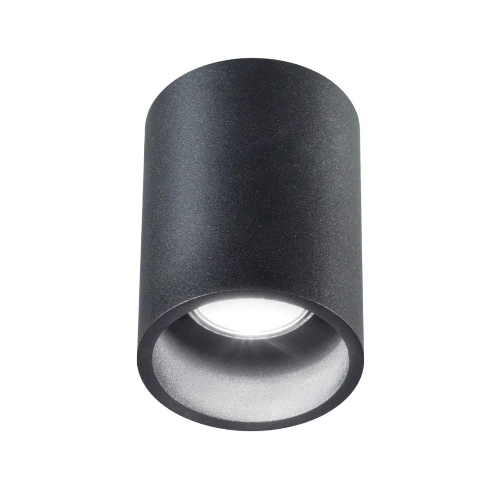 Faretti Da Soffitto-Selezionato da Mazzolaluce Faretto da soffitto nero cilindro