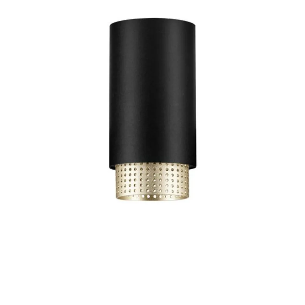 Faretti Da Soffitto-Selezionato da Mazzolaluce Faretto da soffitto nero e oro gu10 per interni