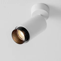 Faretti Da Soffitto-Selezionato da Mazzolaluce Faretto da soffitto orientabile gu10 nero e bianco