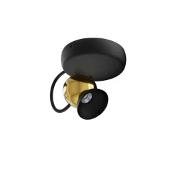 Faretti Da Soffitto-Linea Light Faretto da soffitto orientabile duck led 10w 3000k oro