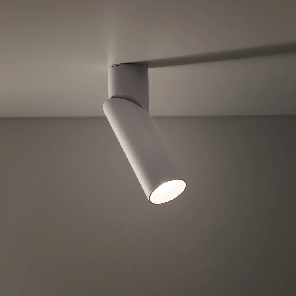 Faretti Da Soffitto-Selezionato da Mazzolaluce Faretto da soffitto parete bianco orientabile gu10