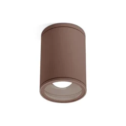 Faretti Da Esterno-Gea Luce Faretto da soffitto per esterno cilindro marrone