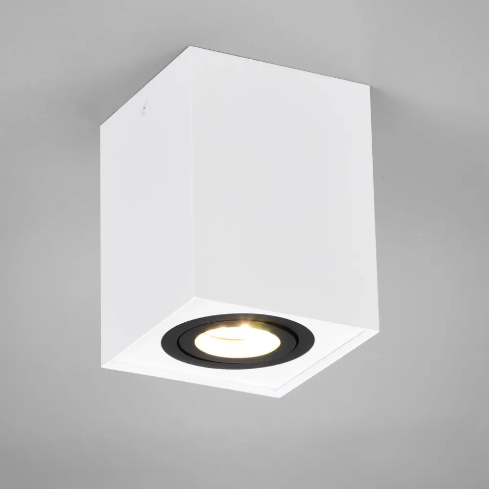 Faretti Da Soffitto-Selezionato da Mazzolaluce Faretto da soffitto quadrato bianco