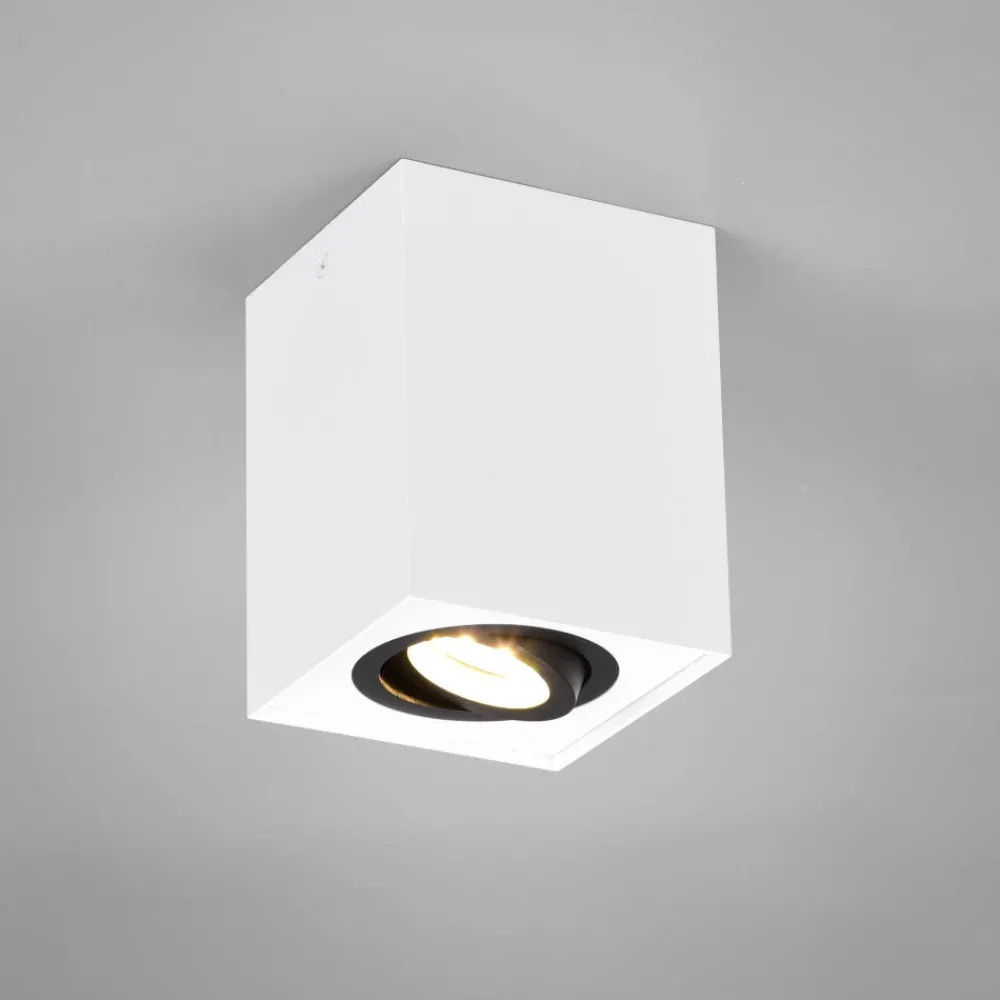 Faretti Da Soffitto-Selezionato da Mazzolaluce Faretto da soffitto quadrato bianco