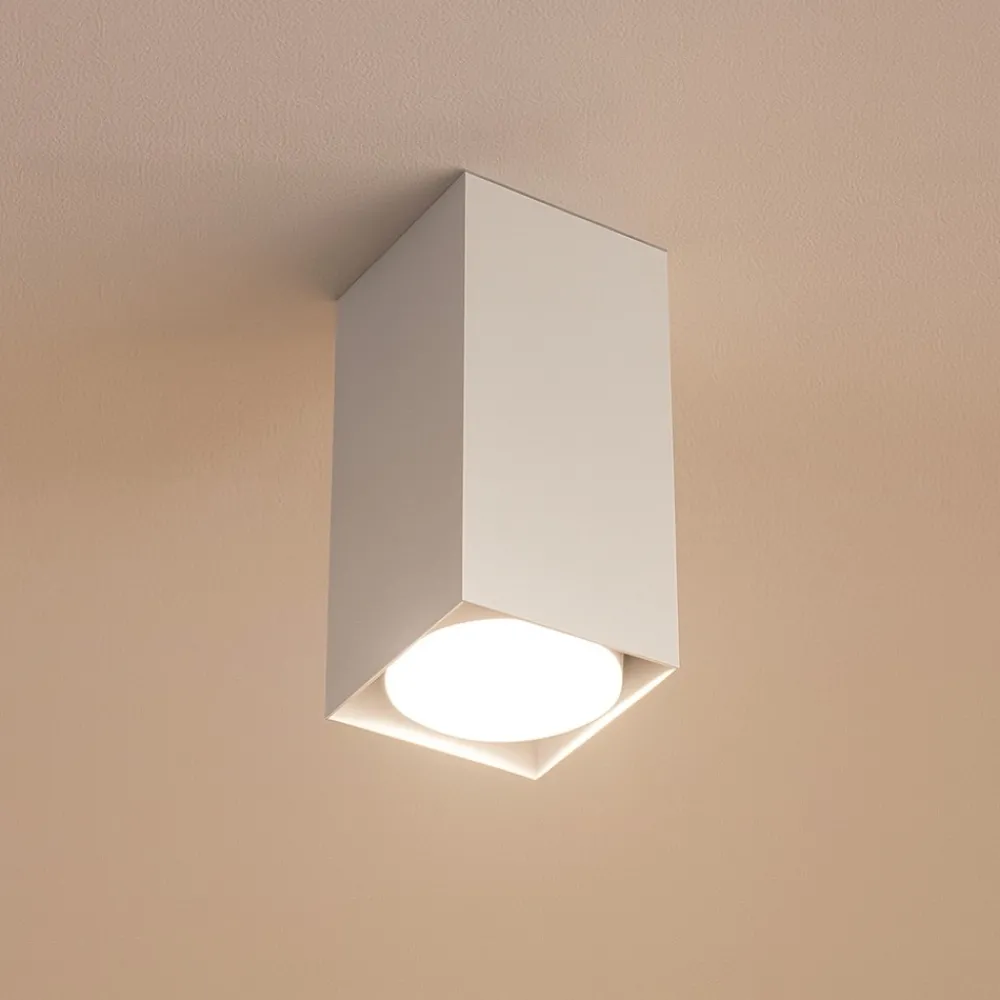 Faretti Da Soffitto-Top Light Faretto da soffitto squadrato bianco