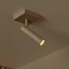 Faretti Da Soffitto-Selezionato da Mazzolaluce Faretto da soffitto tortora orientabile