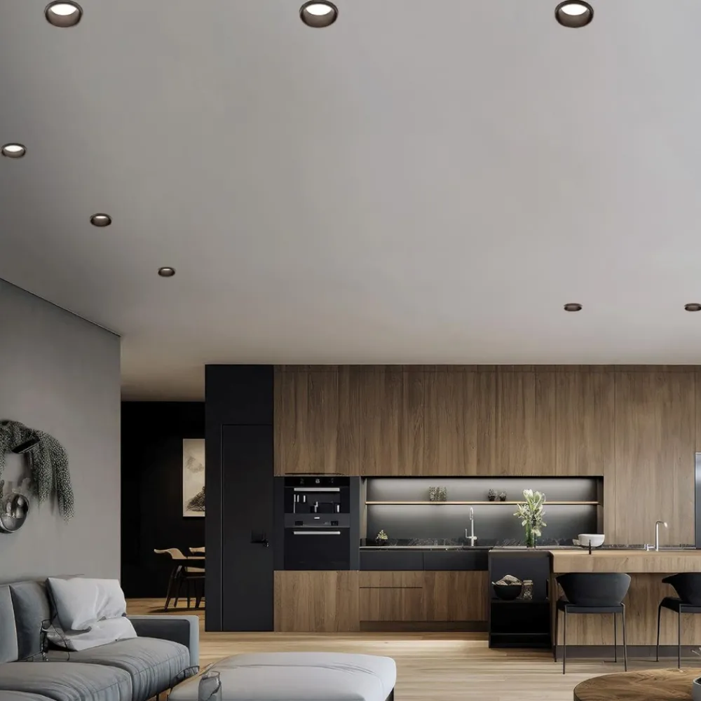 Faretti Da Incasso-Sforzin Illuminazione Faretto di gesso cornice bronzo da incasso per cartongesso thessaly sforzin