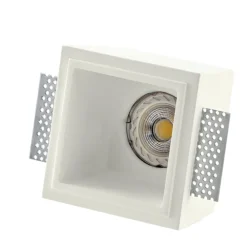 Faretti Da Incasso-IsyLuce Faretto di gesso da incasso quadrato