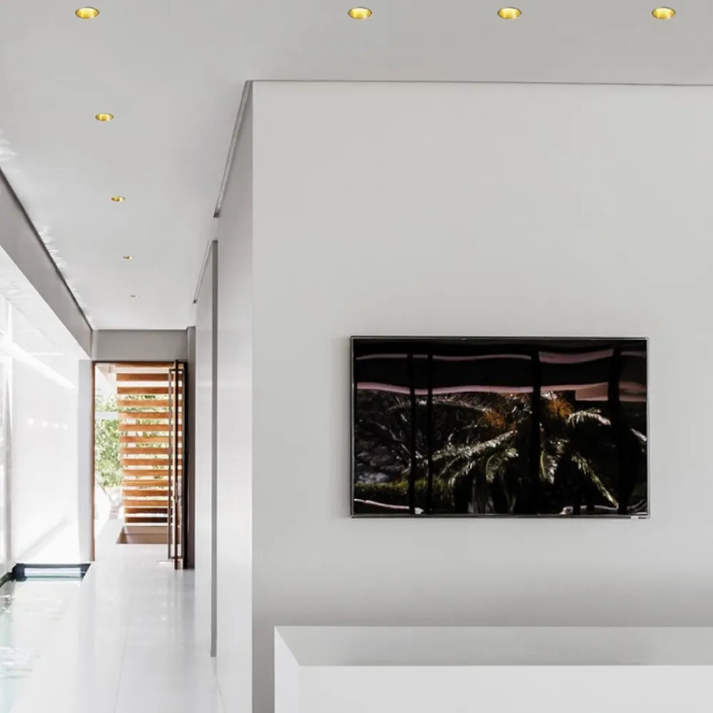 Faretti Da Incasso-Sforzin Illuminazione Faretto di gesso oro thessaly sforzin rotondo da incasso