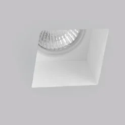 Faretti Da Incasso-Selezionato da Mazzolaluce Faretto di gesso quadrato da incasso a soffitto