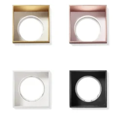 Faretti Da Incasso-Sforzin Illuminazione Faretto di gesso quadrato elis raso sforzin da incasso controsoffitto