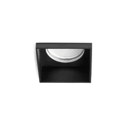 Faretti Da Incasso-Sforzin Illuminazione Faretto di gesso quadrato interno nero da incasso elis sforzin tecnico