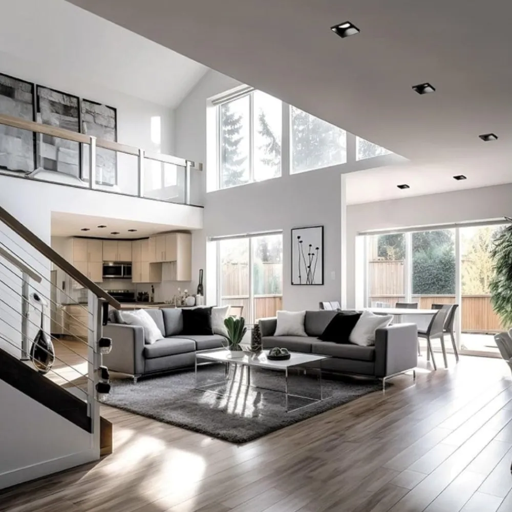 Faretti Da Incasso-Sforzin Illuminazione Faretto di gesso quadrato interno nero da incasso elis sforzin tecnico