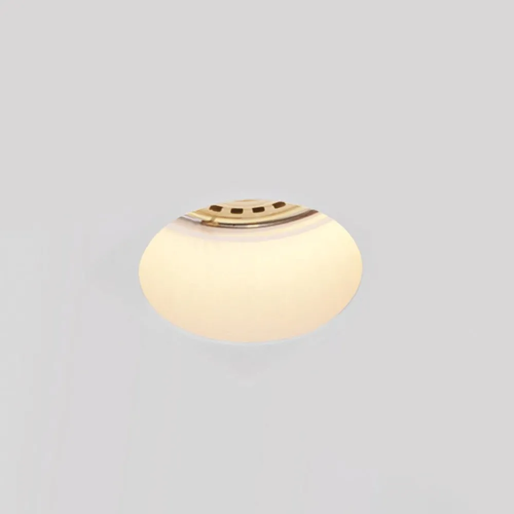 Faretti Da Incasso-Selezionato da Mazzolaluce Faretto di gesso rotondo da incasso a soffitto fp