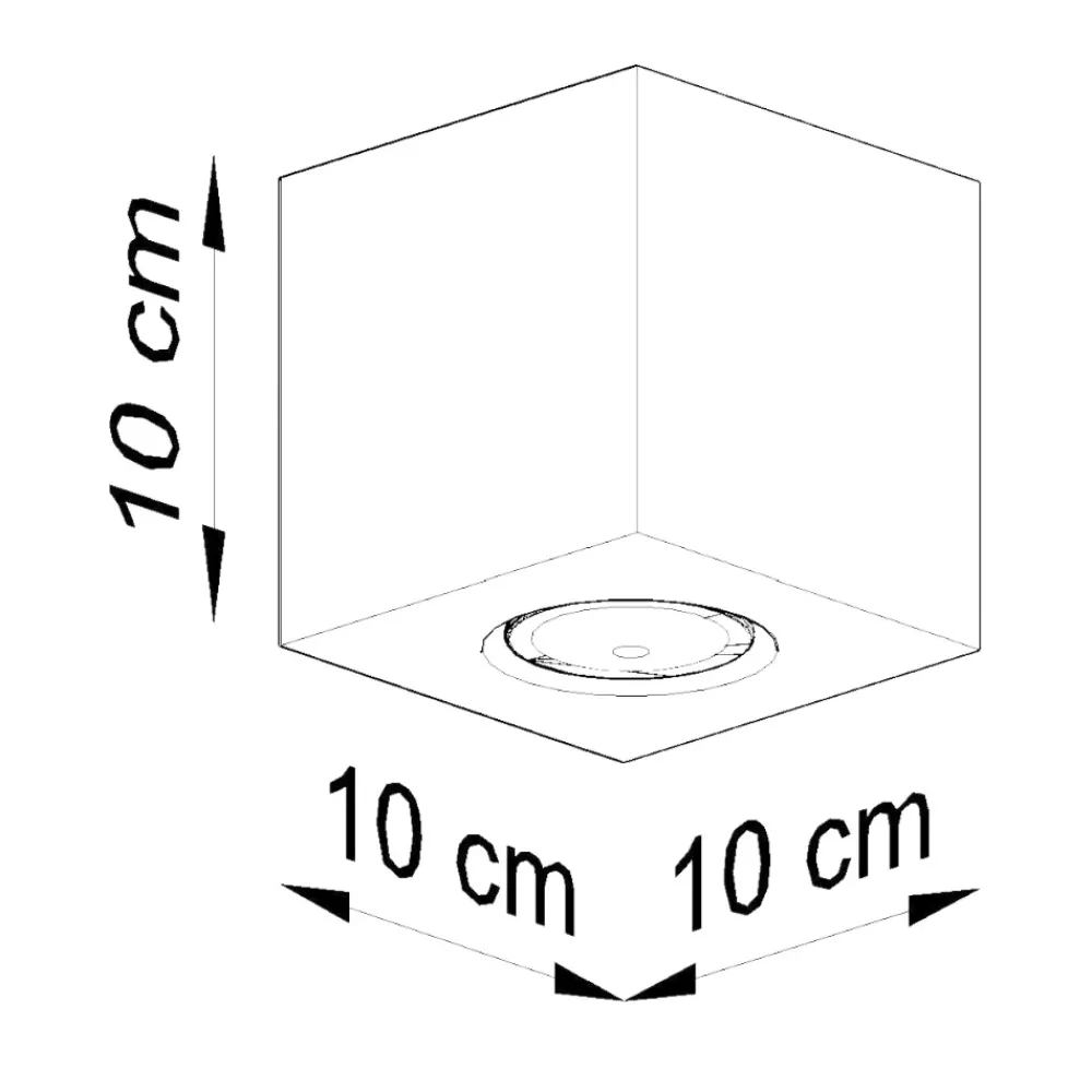 Faretti Da Soffitto-Selezionato da Mazzolaluce Faretto di legno cubo da soffitto per interni