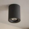 Faretti Da Soffitto-Selezionato da Mazzolaluce Faretto dimmerabile da soffitto cilindro antracite