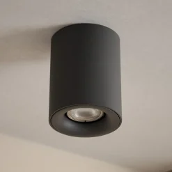 Faretti Da Soffitto-Selezionato da Mazzolaluce Faretto dimmerabile da soffitto cilindro antracite