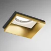 Faretti Da Incasso-Sforzin Illuminazione Faretto elis di gesso quadrato cornice oro da incasso a soffitto