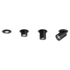 Faretti Da Incasso-Selezionato da Mazzolaluce Faretto estraibile da incasso led 30w 3000k nero orientabile per cartongesso