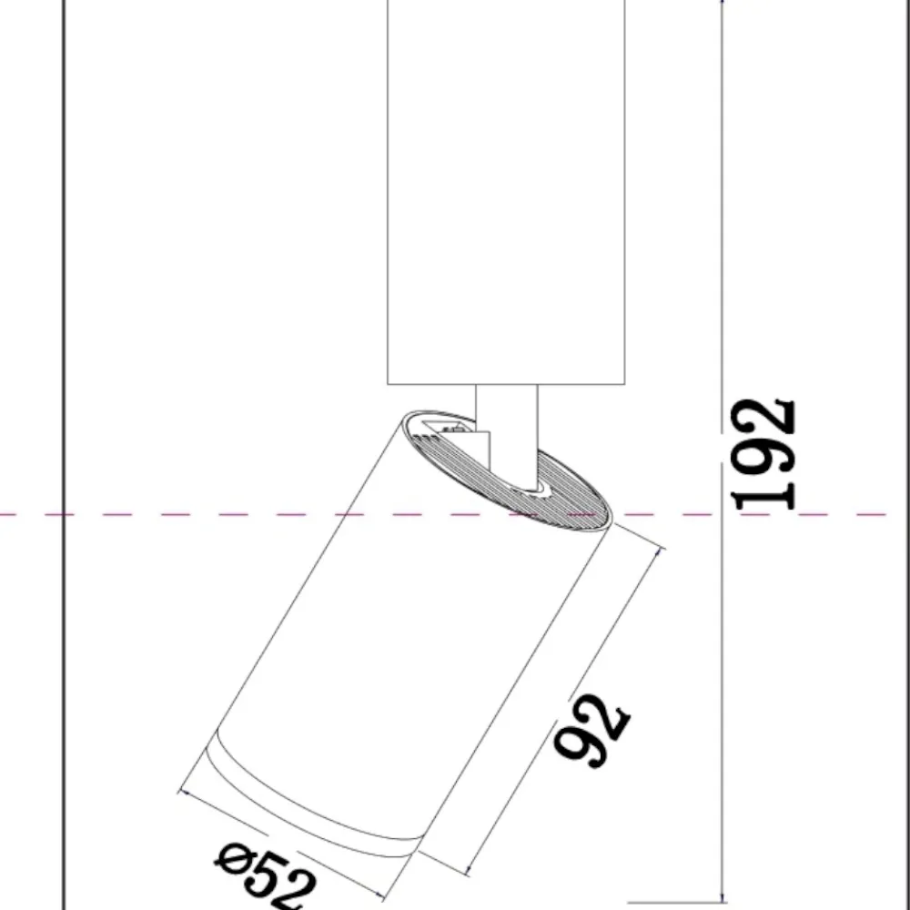 Faretti Da Soffitto-Maytoni Faretto focus orientabile da soffitto oro cilindro brunito