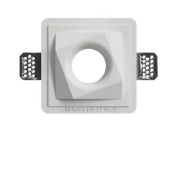 Faretti Da Incasso-Selezionato da Mazzolaluce Faretto forma diamante da incasso in gesso per controsoffitto