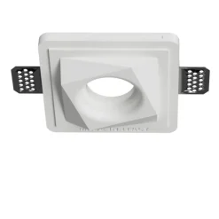 Faretti Da Incasso-Selezionato da Mazzolaluce Faretto forma diamante da incasso in gesso per controsoffitto