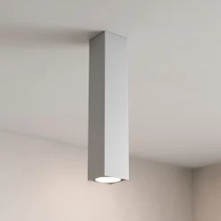Faretti Da Soffitto-Top Light Faretto grigio da soffitto squadrato plate