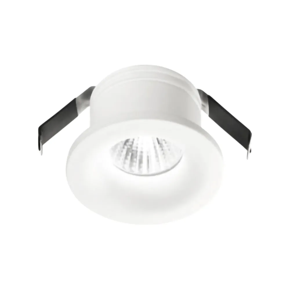 Faretti Da Incasso-Gea Luce Faretto incasso led a soffitto 4w 3000k bianco gaia
