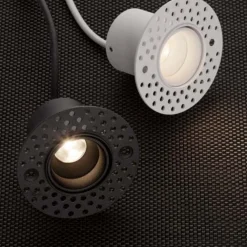 Faretti Da Incasso-Selezionato da Mazzolaluce Faretto incasso led tondo bianco per cartongesso 3w 3000k
