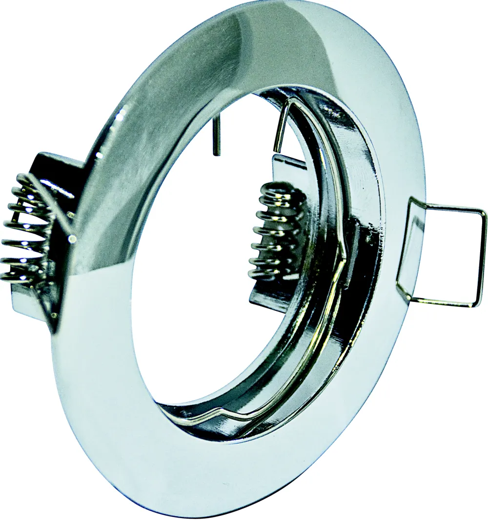 Faretti Da Incasso-Selezionato da Mazzolaluce Faretto incasso per controsoffitto metallo cromo lucido rotondo gu10 220v